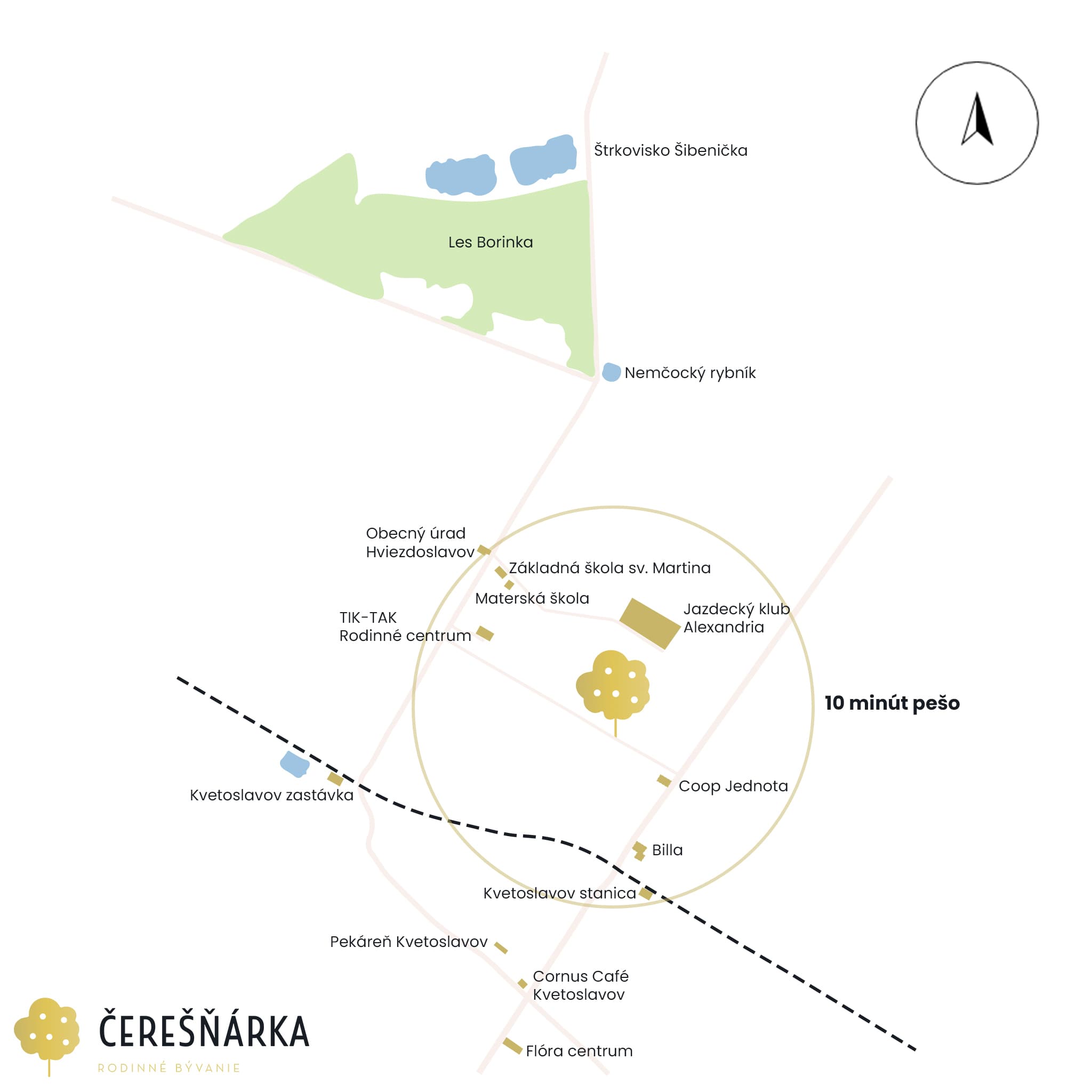 Čerešňárka - Mapa